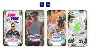 Videohive Tropical Party Instagram Story Pack - Adobe PR - Adobe EA