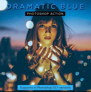 Dramatic Blue Photoshop Action